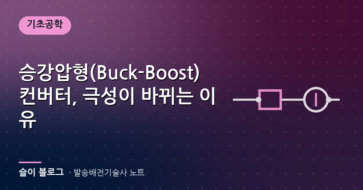 승강압형(Buck-Boost) 컨버터, 극성이 바뀌는 이유